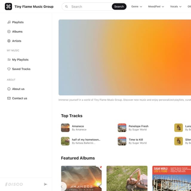 Redesigned DISCO Catalogs